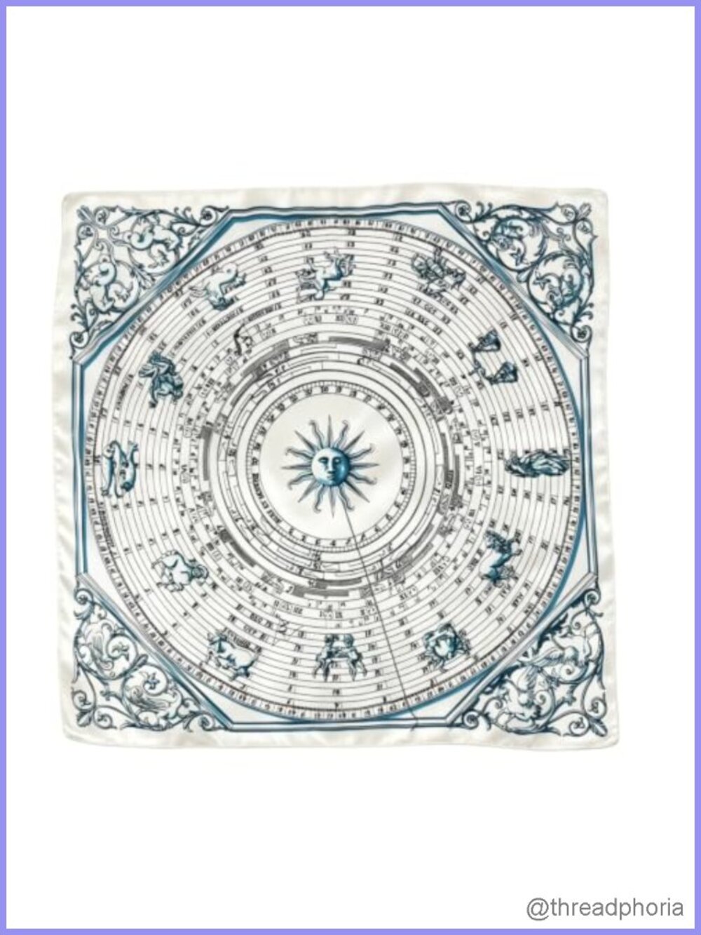 100% Mulberry Silk Square Scarf, Paisley Pattern